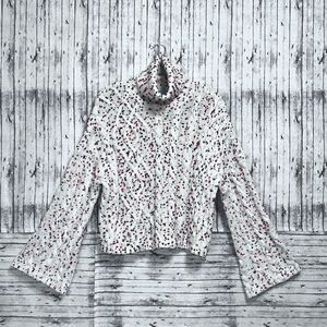 Judith March Ditsy Dots Cropped Sweater